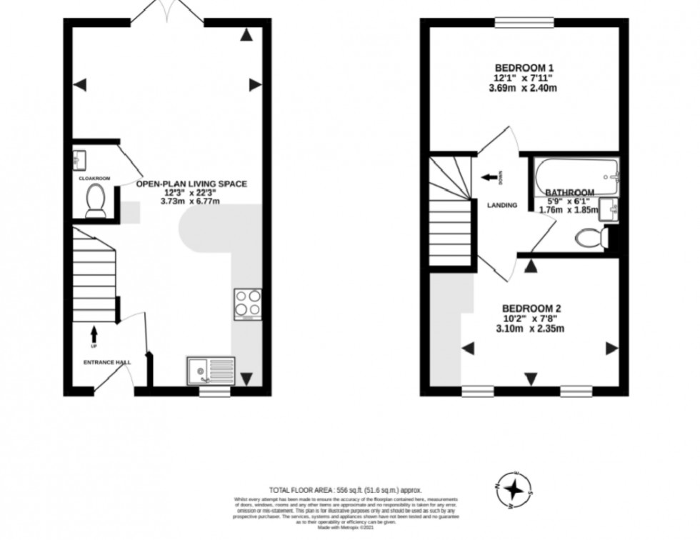 Floorplan for LUCCOMBE OAK, CRANBROOK, EXETER