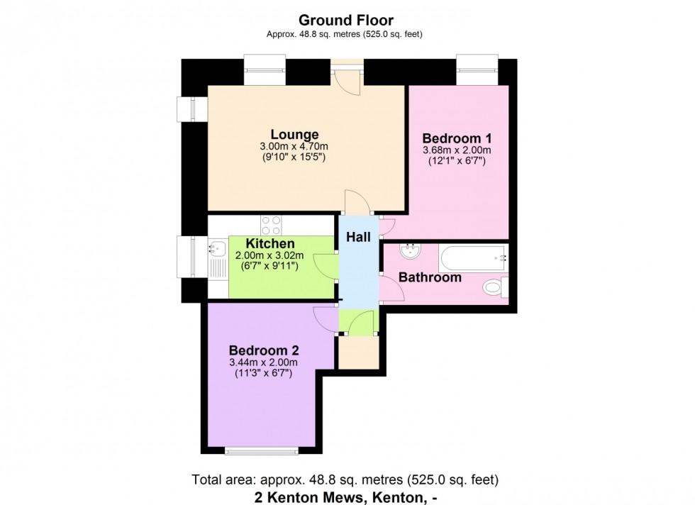 Floorplan for KENTON MEWS, KENTON