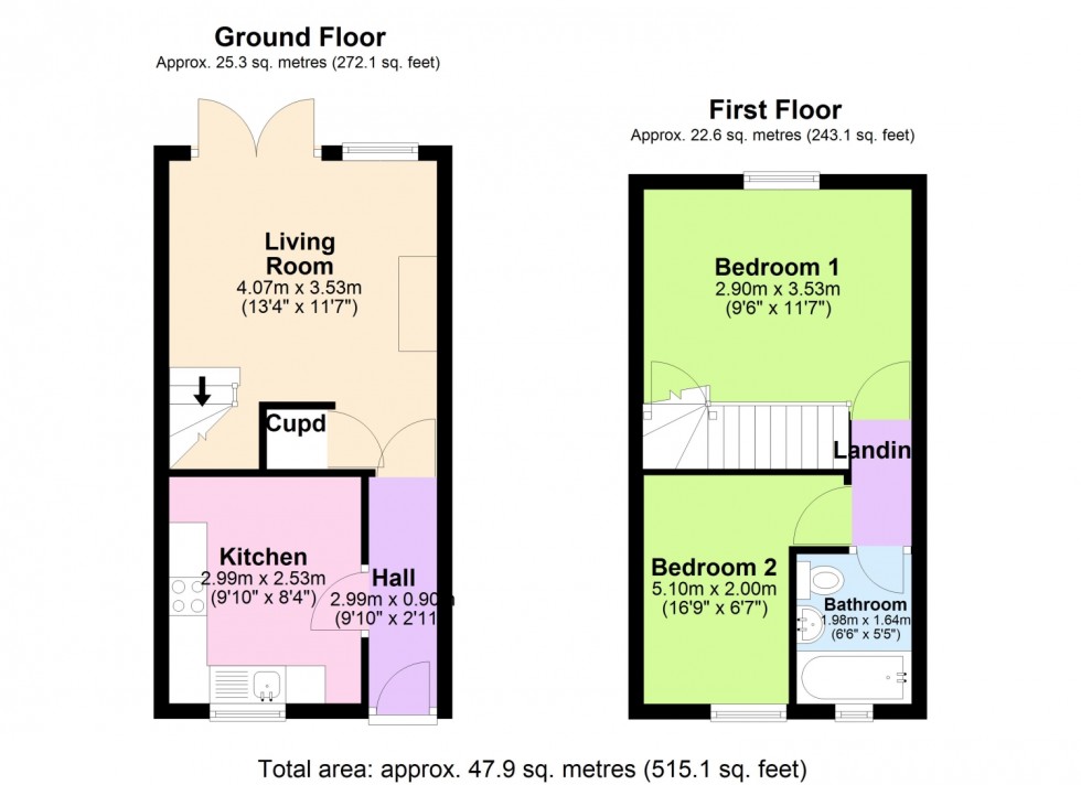 Floorplan for MALTING COURT, DAWLISH