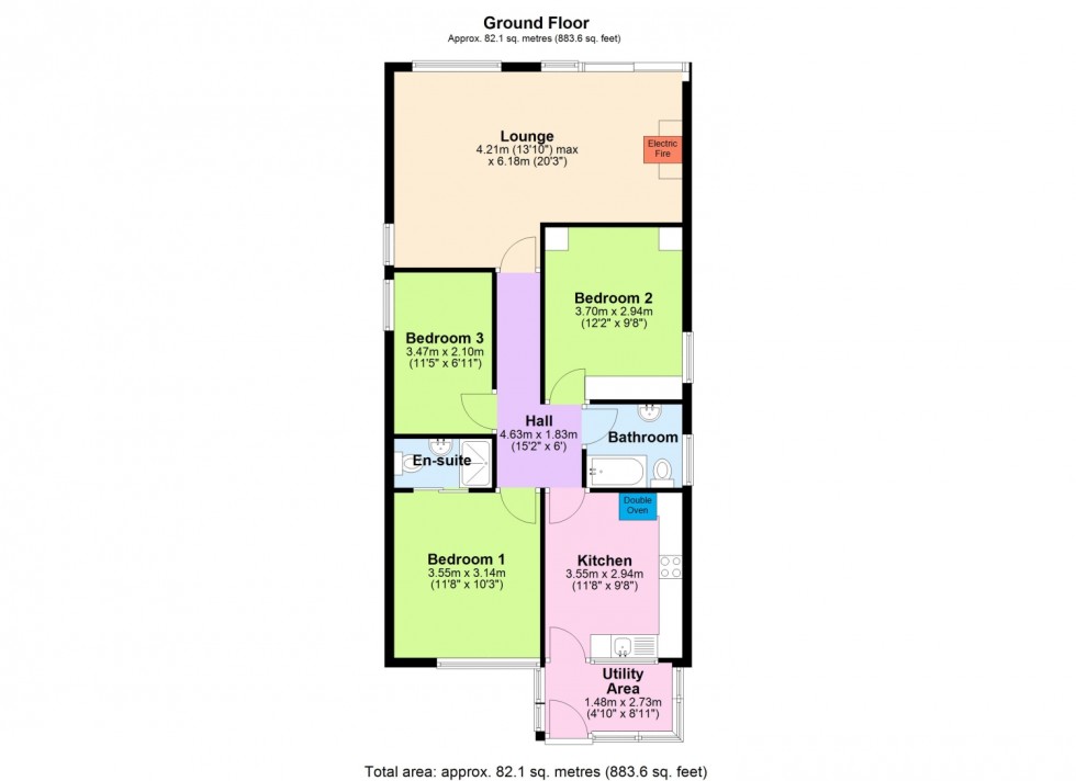 Floorplan for DUNNING WALK, TEIGNMOUTH