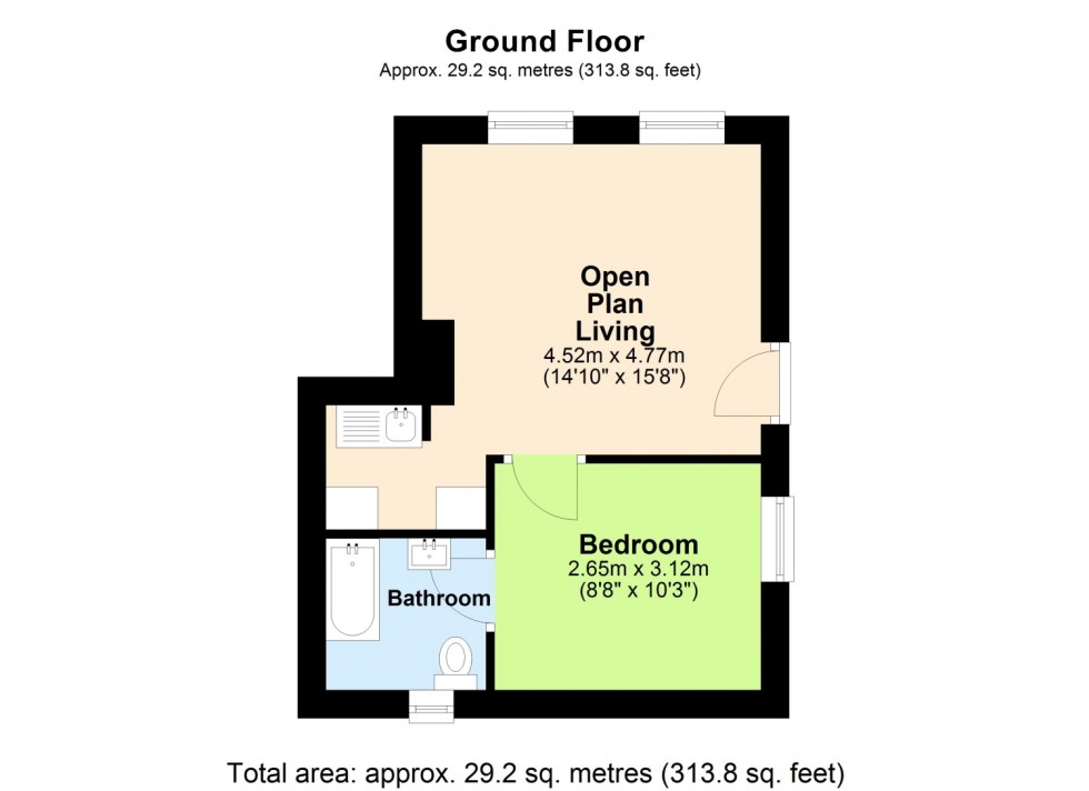 Floorplan for GILROY HOUSE, CLAMPET LANE, TEIGNMOUTH