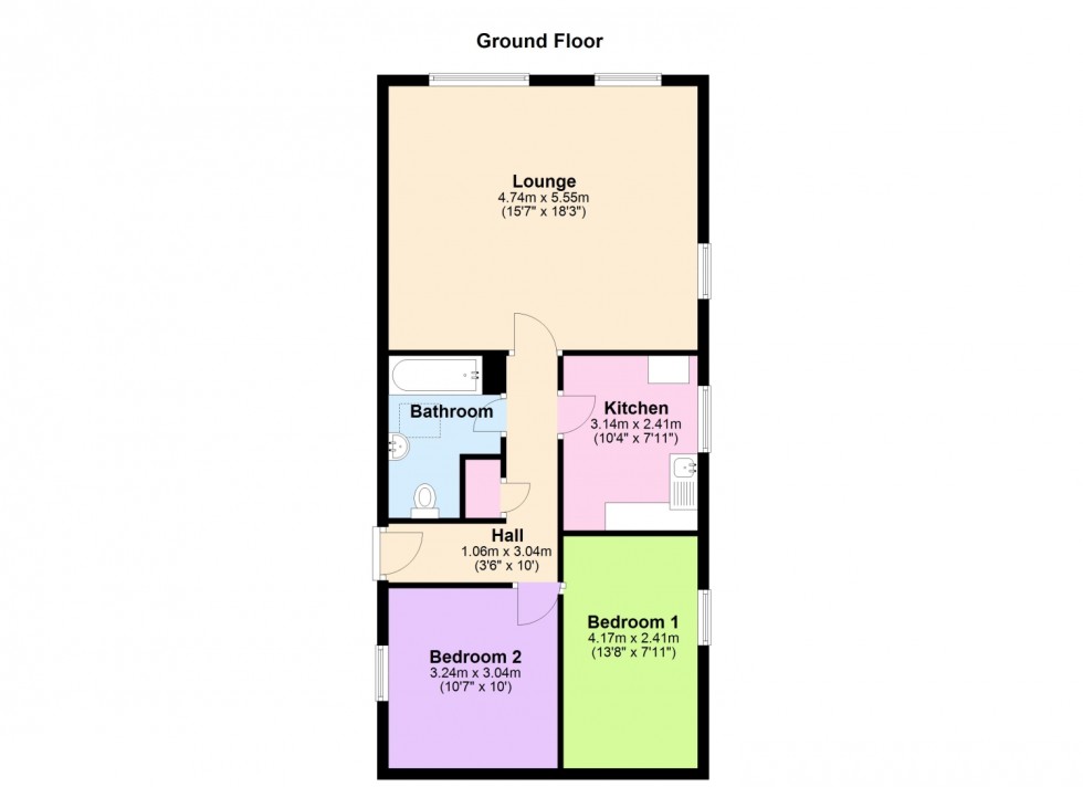Floorplan for THE SHIPPEN, MAMHEAD, NR KENTON