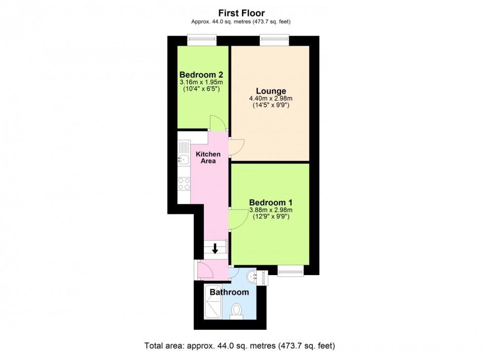 Floorplan for OLD MILL ROAD, TORQUAY