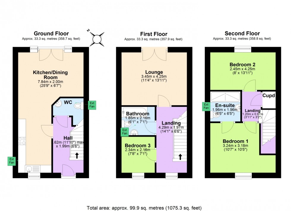 Floorplan for CARHAIX WAY, DAWLISH